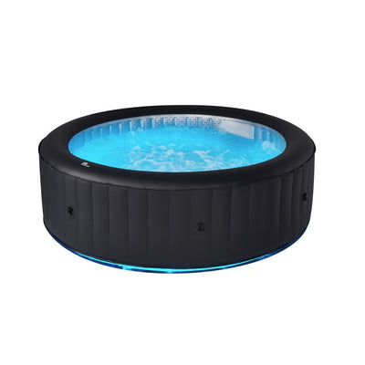MSPA URBAN Aurora Round 6 Person Inflatable Hot Tub Spa With LED lights - Purely Relaxation